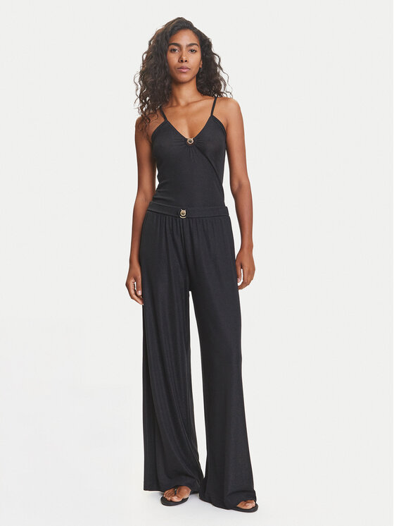 Emporio Armani Emporio Armani Pantaloni di tessuto EW000594 AF12206 FC043 Nero Wide Leg