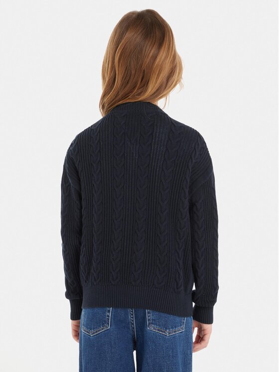 Tommy Hilfiger Tommy Hilfiger Кардиган KG0KG07628 Тъмносин Regular Fit