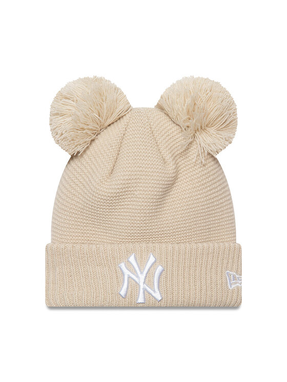 New Era Cepure Double Pom Bea 60565265 Bēšs