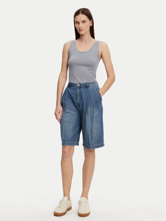 Marc O'Polo Marc O'Polo Top 503 2001 50001 Modra Slim Fit
