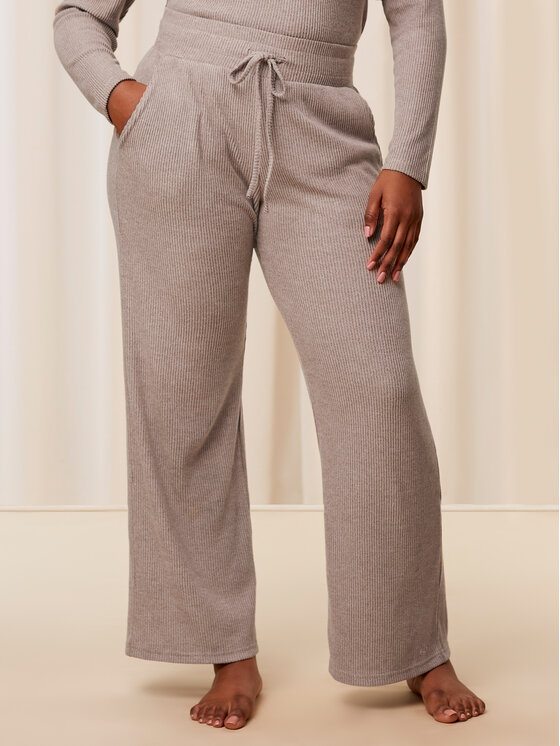 Triumph Triumph Pidžaamapüksid Thermal MyWear Wide Leg Trousers 10216564 Beež Regular Fit