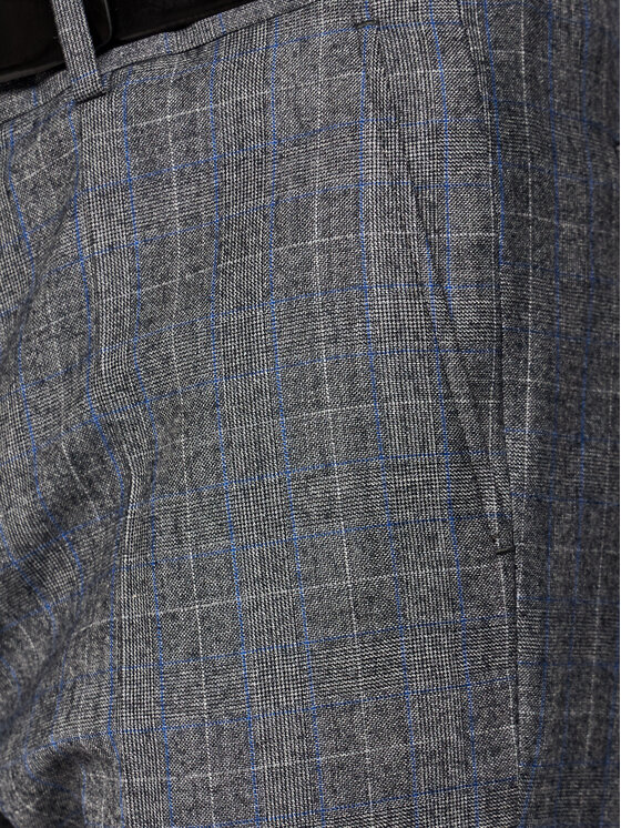 Tommy Hilfiger Tailored Tommy Hilfiger Tailored Obleka Check TT0TT08549 Siva Slim Fit