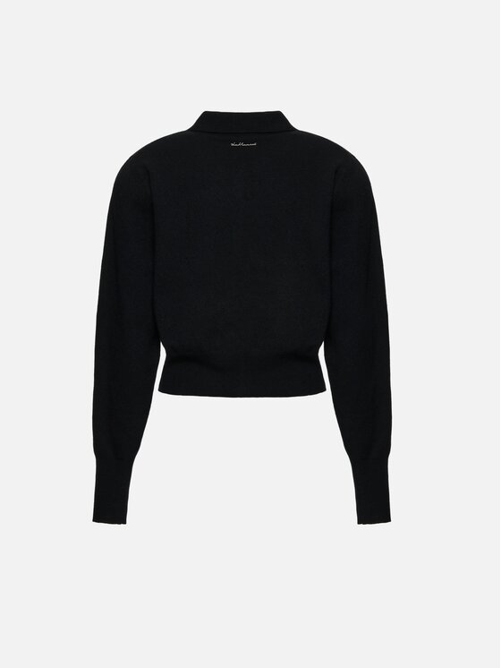 La Mania La Mania Kardigan PERCY Czarny Basic Fit