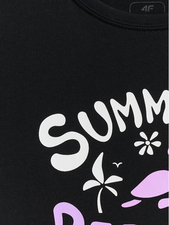 4F 4F T-Shirt POOLSIDE CLUB Czarny Regular Fit