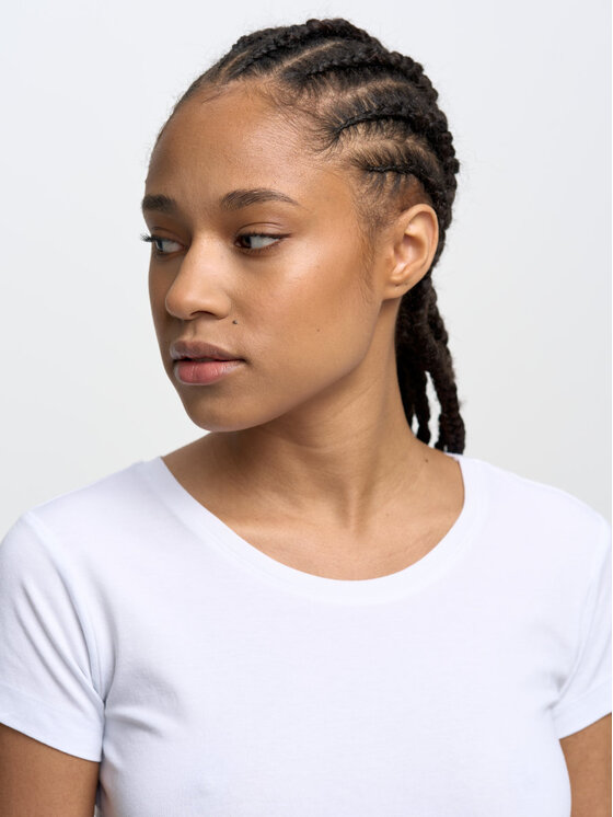BIG STAR BIG STAR T-Shirt supiclassica_101 Biały Basic Fit