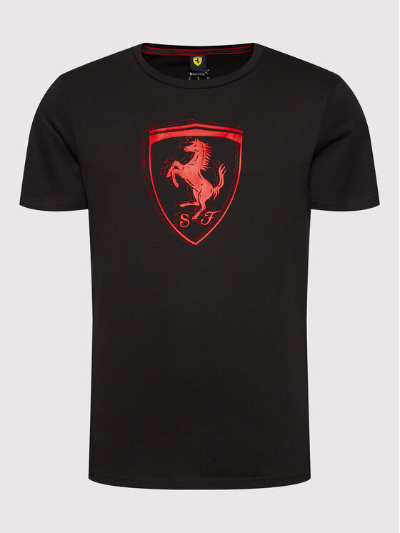 Puma Puma T-Shirt Scuderia Ferrari Race 533752 Czarny Regular Fit