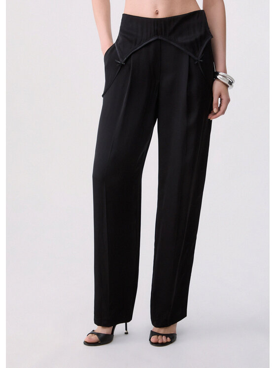 Liu Jo Liu Jo Pantalone da abito CF6214T849A22222 Nero Regular Fit