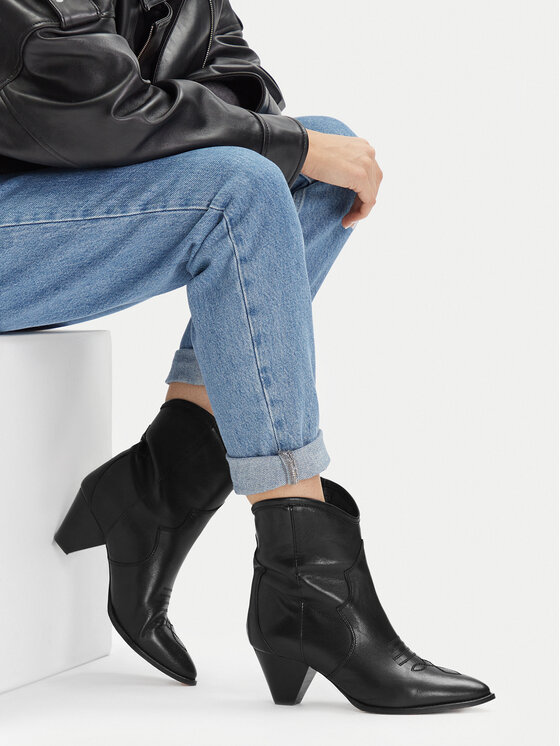 Badura Cizme și botine cowboy EO-APRIL-25FW217 Negru