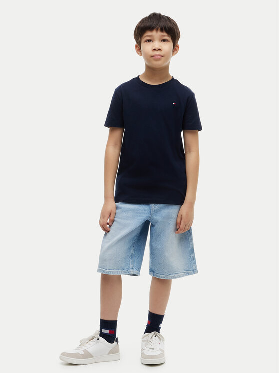 Tommy Hilfiger Tommy Hilfiger T-krekls Team Tommy Graphic KB0KB10591 Tumši zils Regular Fit
