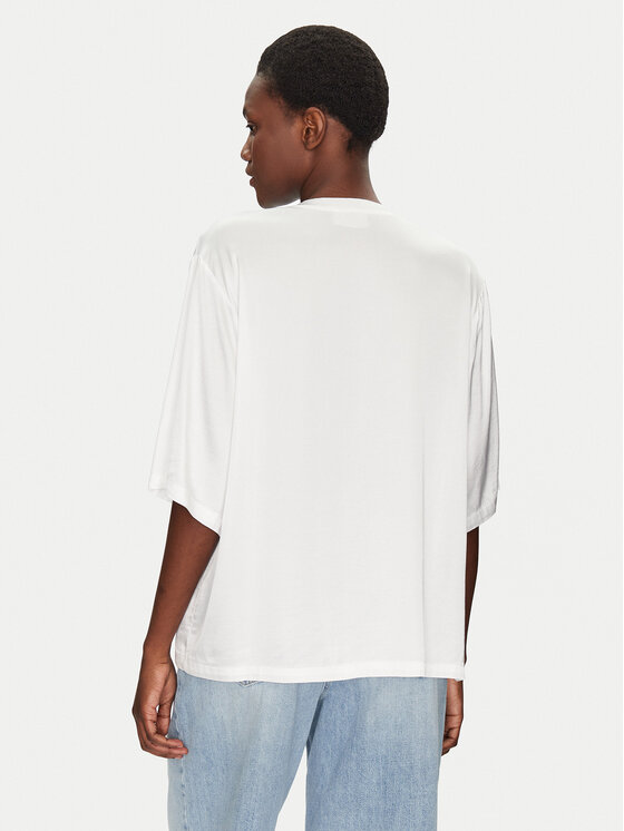 ViCOLO ViCOLO Majica TD0013 Bijela Relaxed Fit