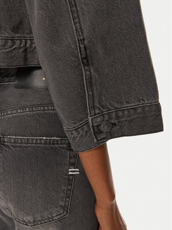ViCOLO ViCOLO Τζιν μπουφάν DS0055 Γκρι Regular Fit