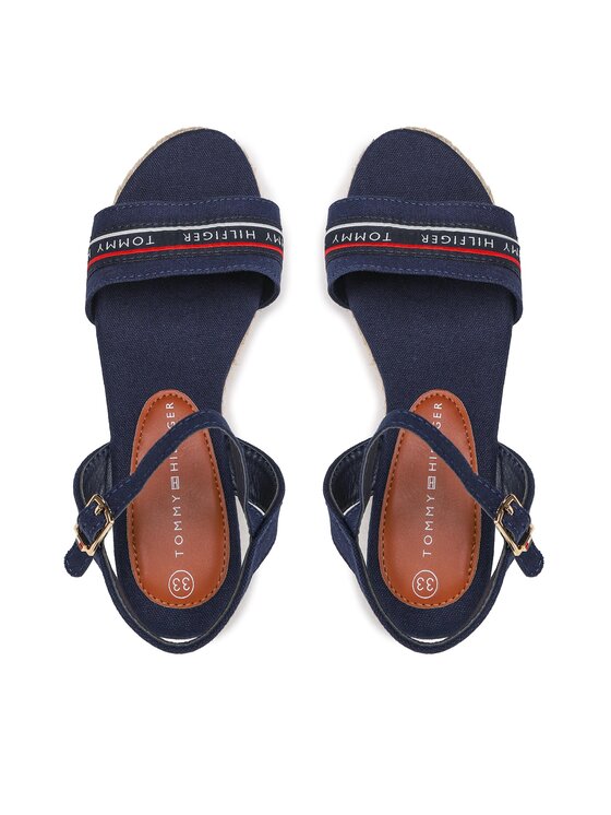 Tommy Hilfiger Tommy Hilfiger Espadrilles Rope Wedge Sandal T3A7-32777-0048 M Sötétkék