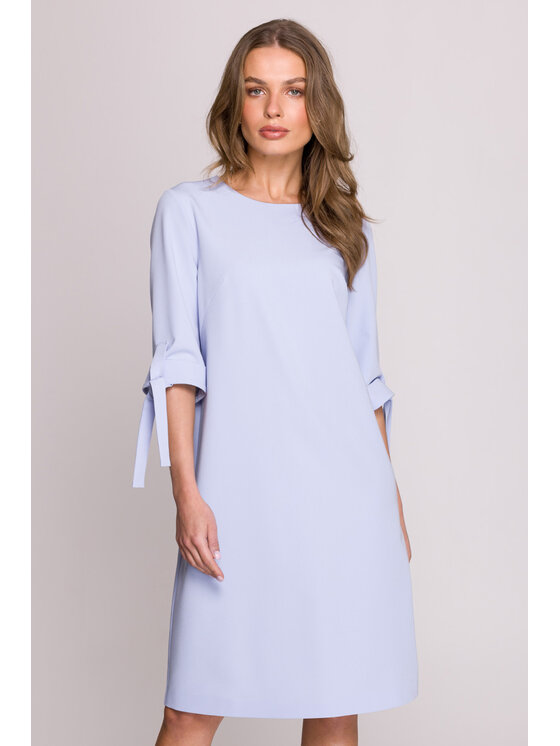 Stylove Stylove Večerní šaty S393 Světle modrá Premium Fit