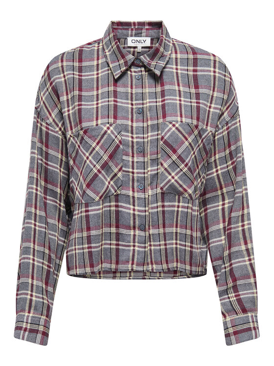 ONLY ONLY Сорочка Riley 15351443 Сірий Regular Fit