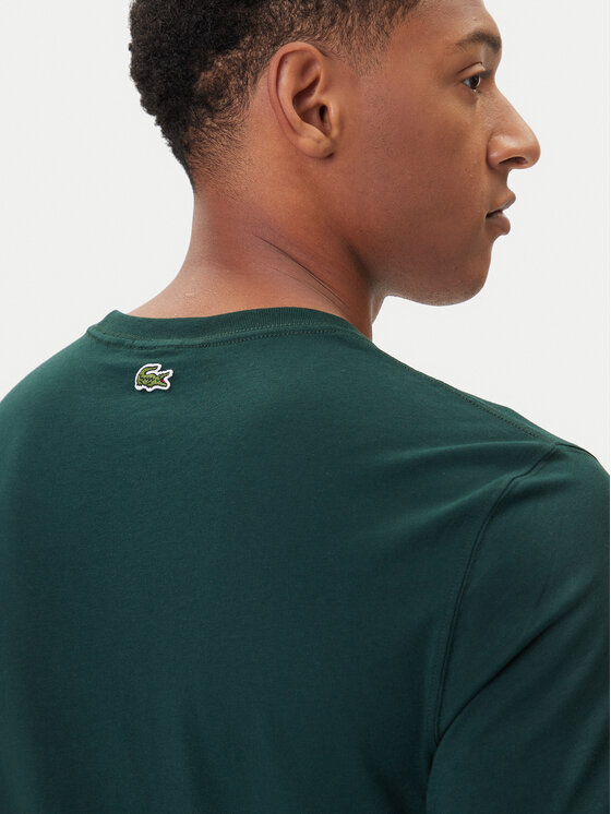 Lacoste Lacoste T-Shirt TH5634 Zielony Regular Fit