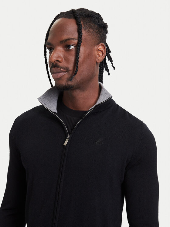 KARL LAGERFELD KARL LAGERFELD Kardigan 655004 564399 Czarny Regular Fit
