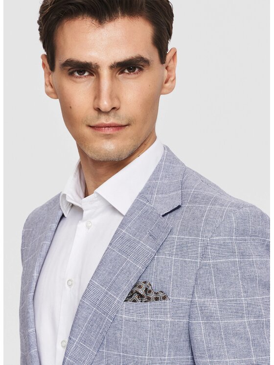 Pako Lorente Pako Lorente Marynarka P26SF-3X-023 Niebieski Slim Fit