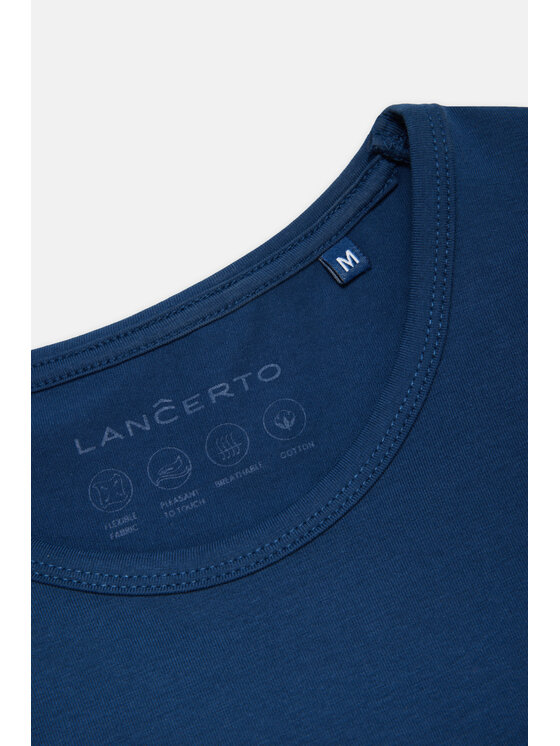 Lancerto Lancerto T-Shirt Ancus TS073124000011 Niebieski Regular Fit