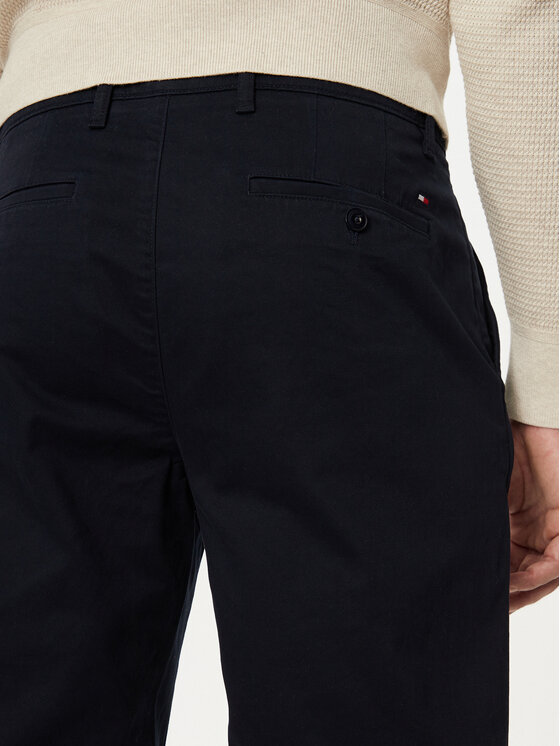 Tommy Hilfiger Tommy Hilfiger Chino nohavice Denton MW0MW37873 Tmavomodrá Slim Fit