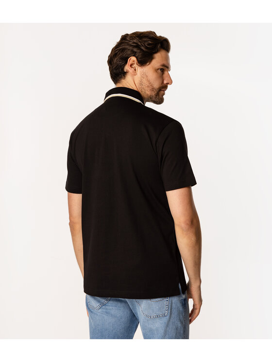 Lee Cooper Lee Cooper Polo RONNIE 4100 Czarny Regular Fit