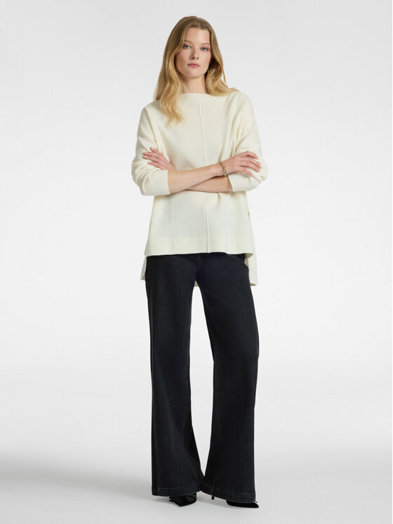 Elena Mirò Elena Mirò Maglione M456E001811N011 Bianco Regular Fit