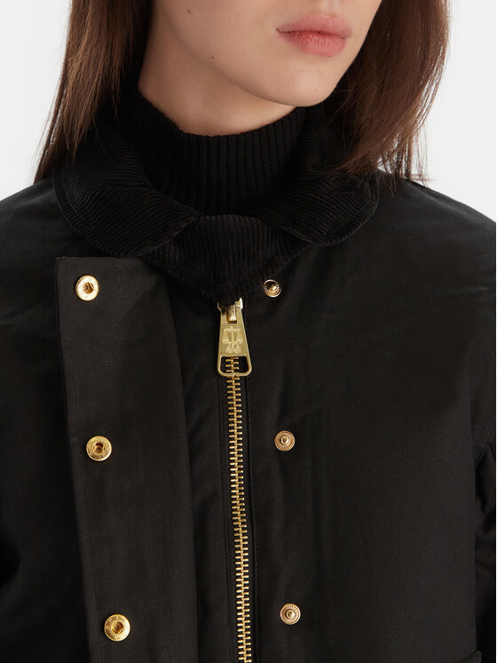 Hunter Hunter Μπουφάν μεταβατικό Leith HARW0065251 Μαύρο Oversize