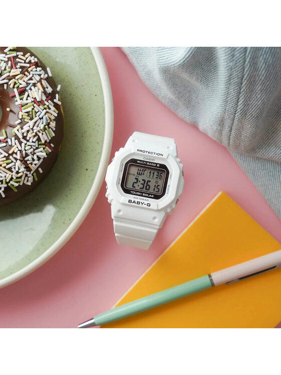 Casio Casio Zegarek BGD-5650-7ER Biały