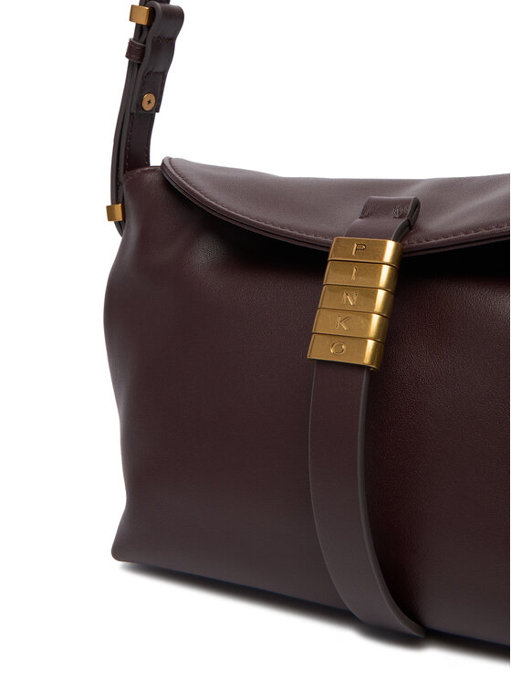 PINKO PINKO Дамска чанта Saddle Baguette Mini AI 25-26 PLTT 105895 A1ZX Бордо
