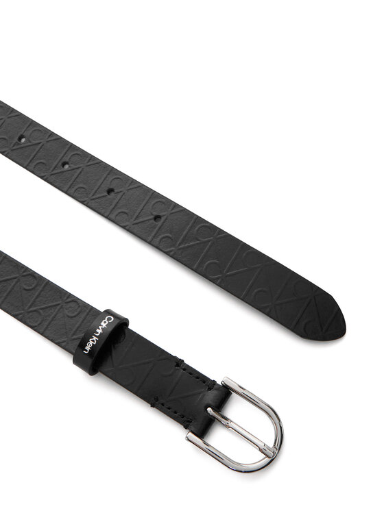Calvin Klein Calvin Klein Dámský pásek Round Buckle Debossed LV04F7143G Černá