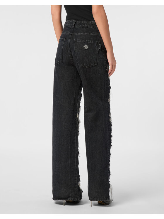 PHILIPP PLEIN PHILIPP PLEIN Jeansy 24257 Czarny Skater Fit