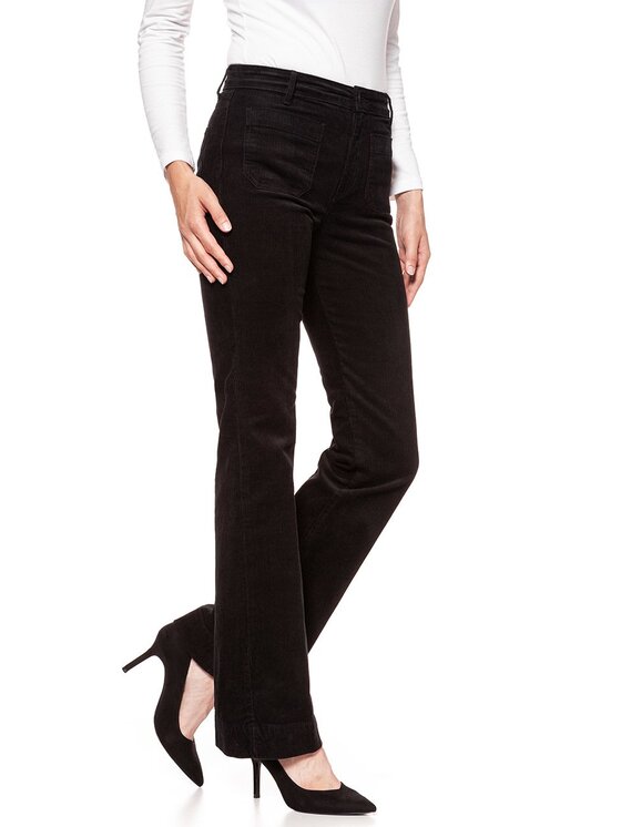 Wrangler Wrangler Pantaloni di tessuto FLARE Nero Slim Fit