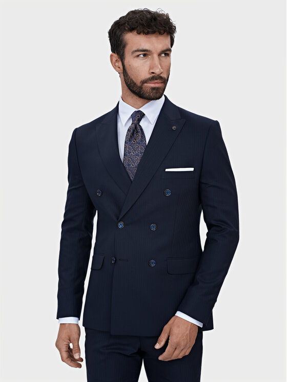 Evenemen Evenemen Garnitur Senatt Granatowy Slim Fit
