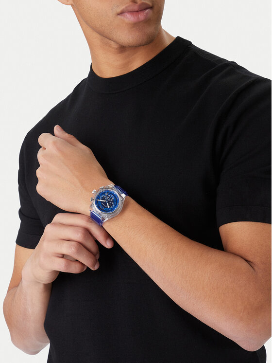 Armani Exchange Armani Exchange Ročna ura Rafael Chronograph AX4166 Modra