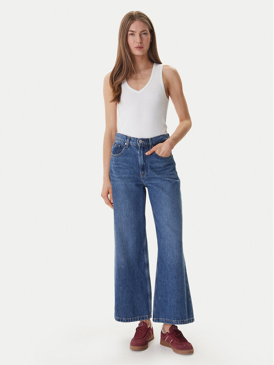 DKNY DKNY Top DJ6T1730 Bianco Slim Fit