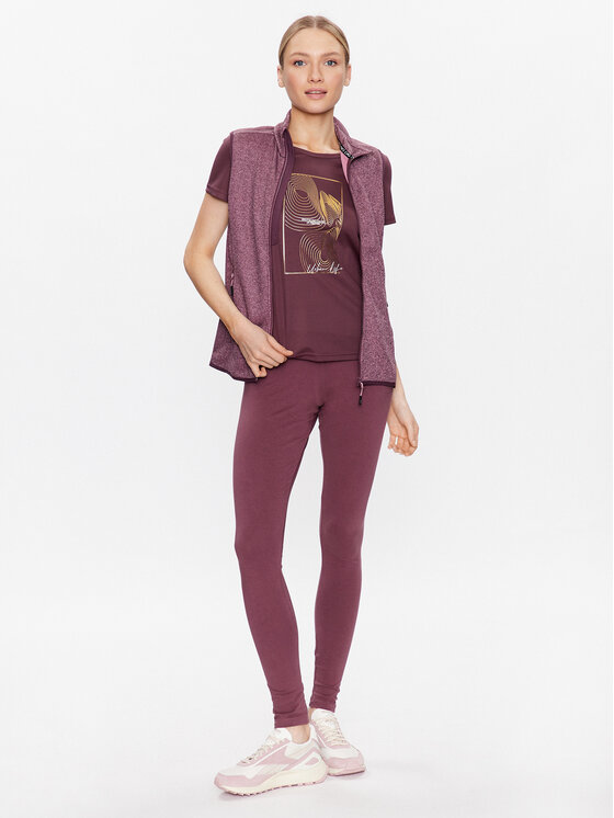 CMP CMP Treniņkrekls 38T6656 Bordo Regular Fit