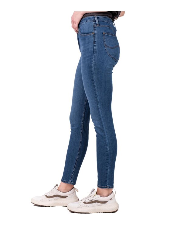 Lee Lee Jeansy 112338189 Niebieski Skinny Fit