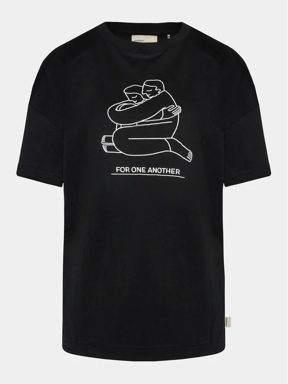 Outhorn T-Shirt OTHAW23TTSHF0844 Schwarz Regular Fit