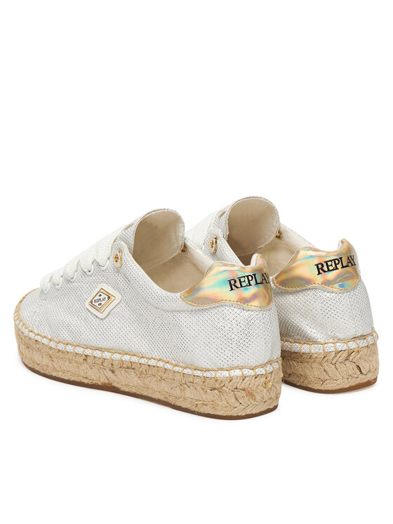 REPLAY REPLAY Espadryle GWF22 .000.C0093S Biały