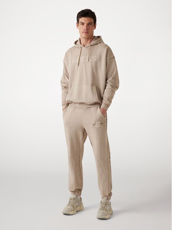Guess Guess Spodnie materiałowe 173033 Beżowy Regular Fit