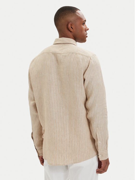 HUGO HUGO Риза Valerio 50562694 Светлобежов Modern Fit