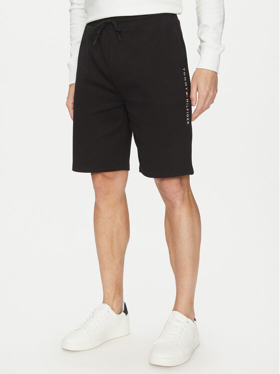 Tommy Hilfiger Pantaloni scurți sport Bărbați, Mărimea: L, Negru, UM0UM03452