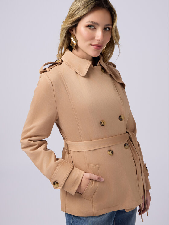 Oltre Oltre Giacca in similpelle R349R002143N002 Écru Regular Fit