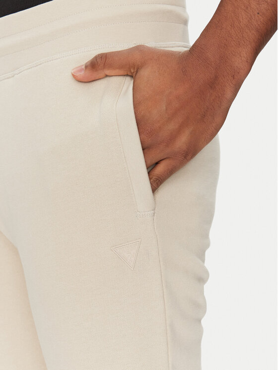 Guess Guess Pantaloni trening 2YB22 KAIJ1 Écru Regular Fit