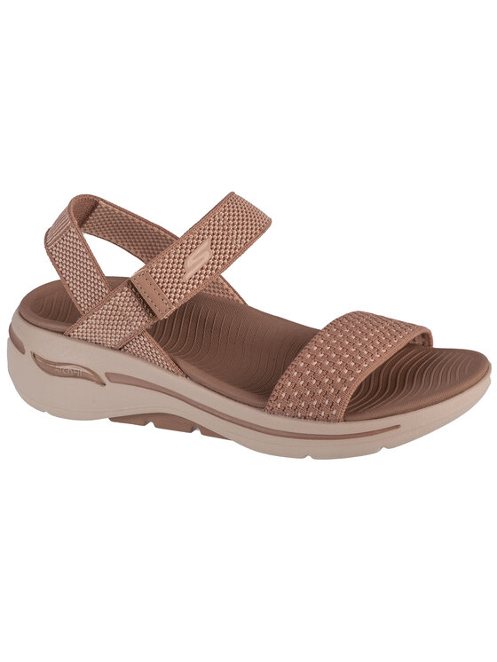 Skechers Sanda y Skechers Go Walk Arch Fit Sandal Polished Br zowy Modivo.pl