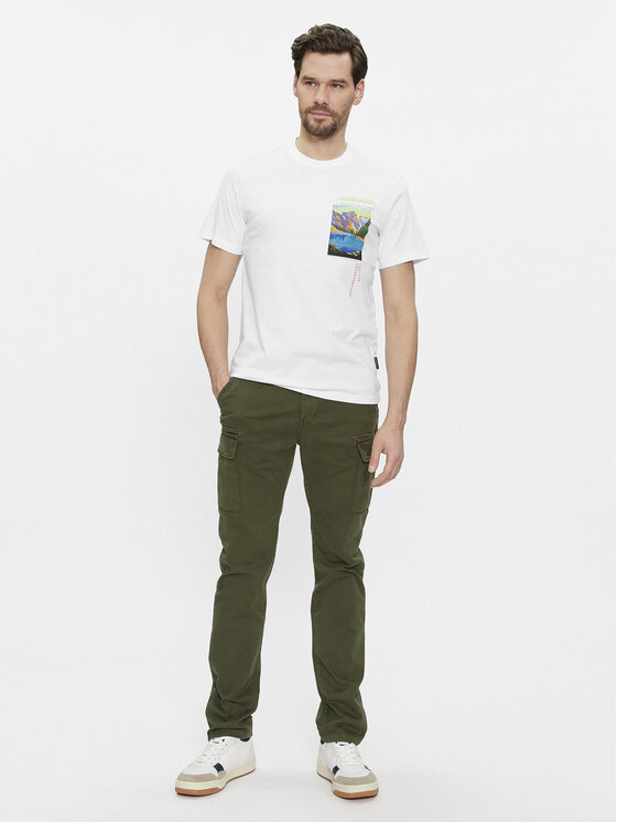 Napapijri Napapijri Pantaloni di tessuto Yasuni NP0A4H1G Verde Regular Fit