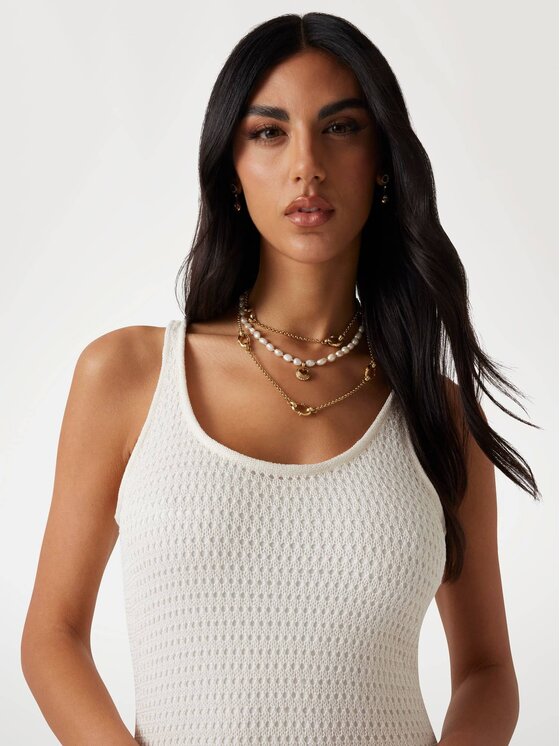 Guess Guess Každodenní šaty 176433 Bílá Classic Fit