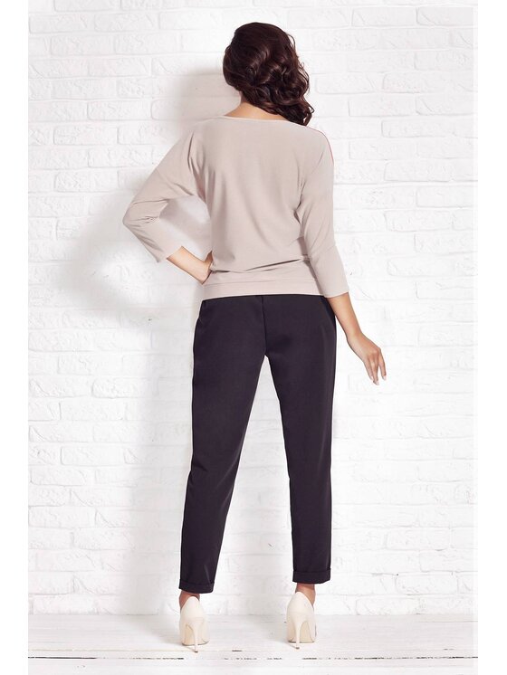 Awama Awama Sweter A081 Różowy Basic Fit