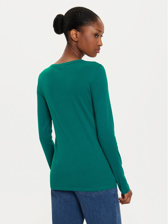 United Colors Of Benetton United Colors Of Benetton Majica 3GA2E16F9 Zelena Regular Fit