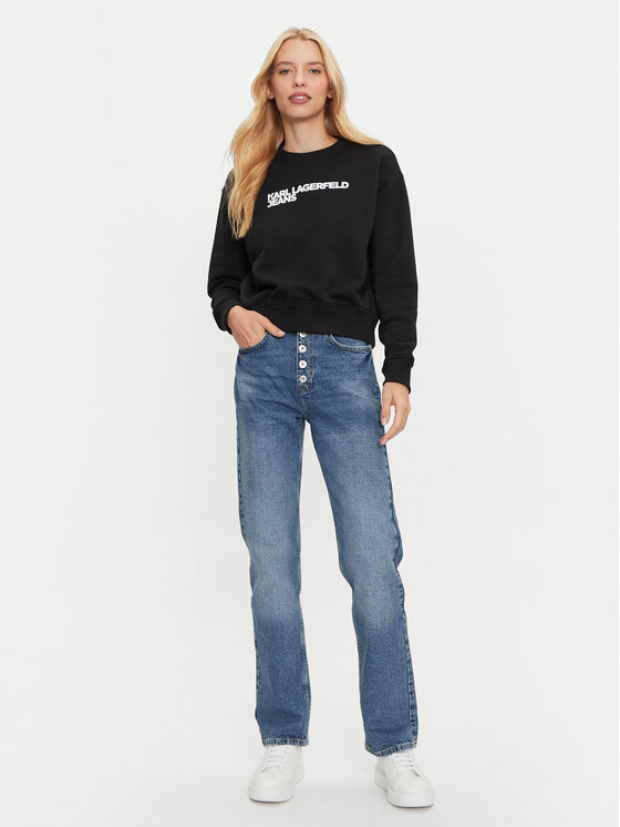 Karl Lagerfeld Jeans Karl Lagerfeld Jeans Jeans hlače 246J1111 Modra Straight Fit