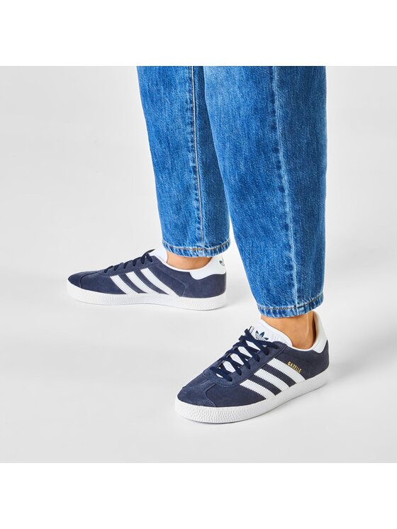 adidas adidas Sneakersy Gazelle J BY9144 Tmavomodrá